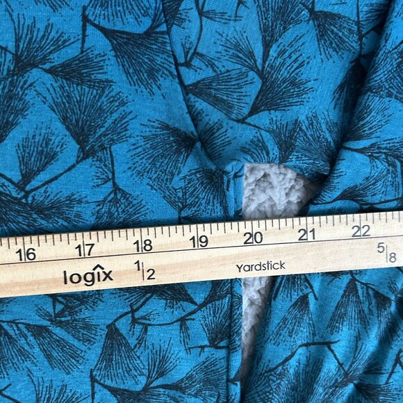 Vintage REI Mens L Quarter Zip Long Sleeve Pullover Shirt Blue Print Outdoor - Picture 11 of 15